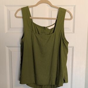 LC Lauren Conrad Forest Green Tank Top